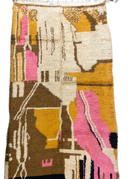 Azilal Moroccan Rug - 4'3" x 8'2" - AZ100