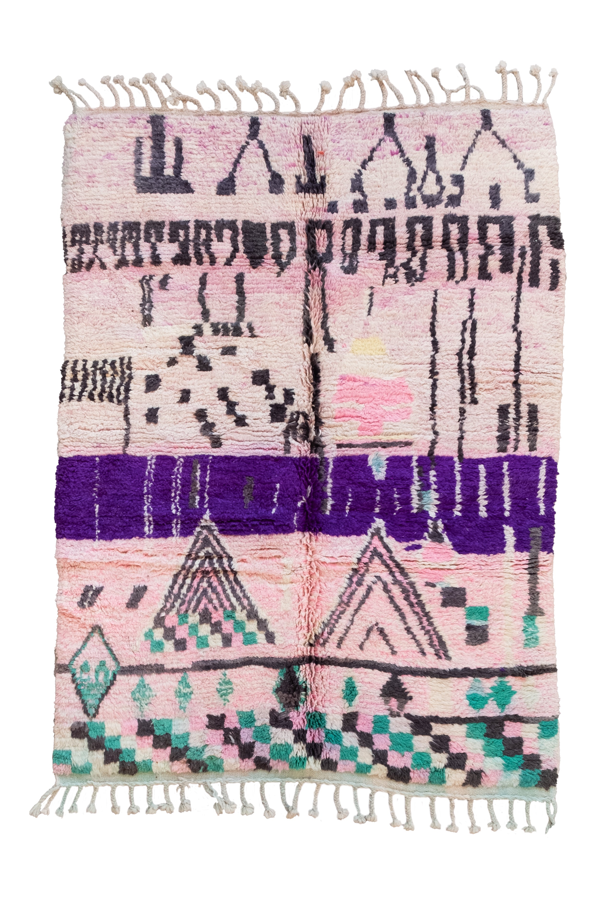 Azilal Moroccan Rug - 4'11" x 6'10" - NV285