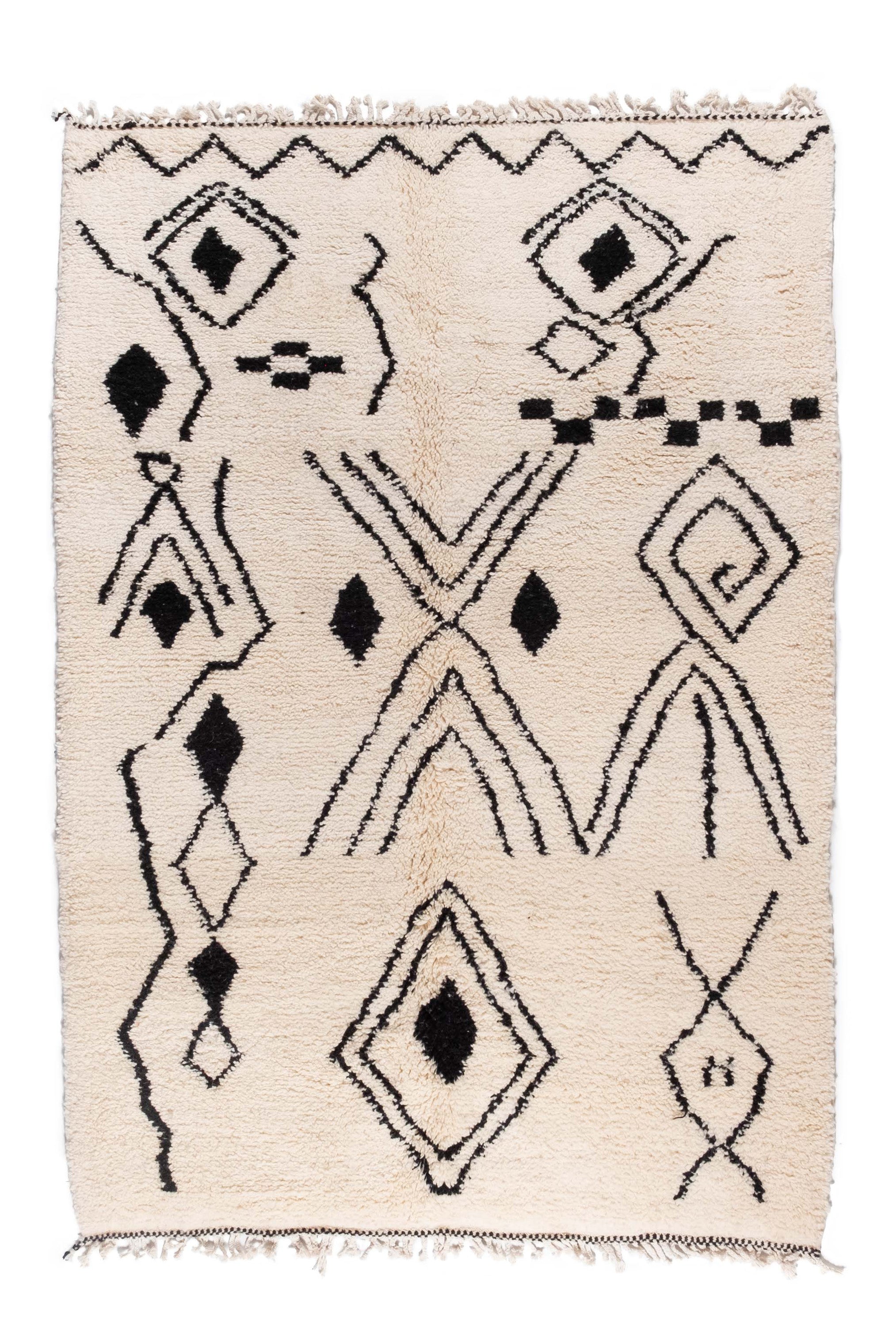 Azilal Moroccan Rug - 5'2'' x 7'8" - AZ402