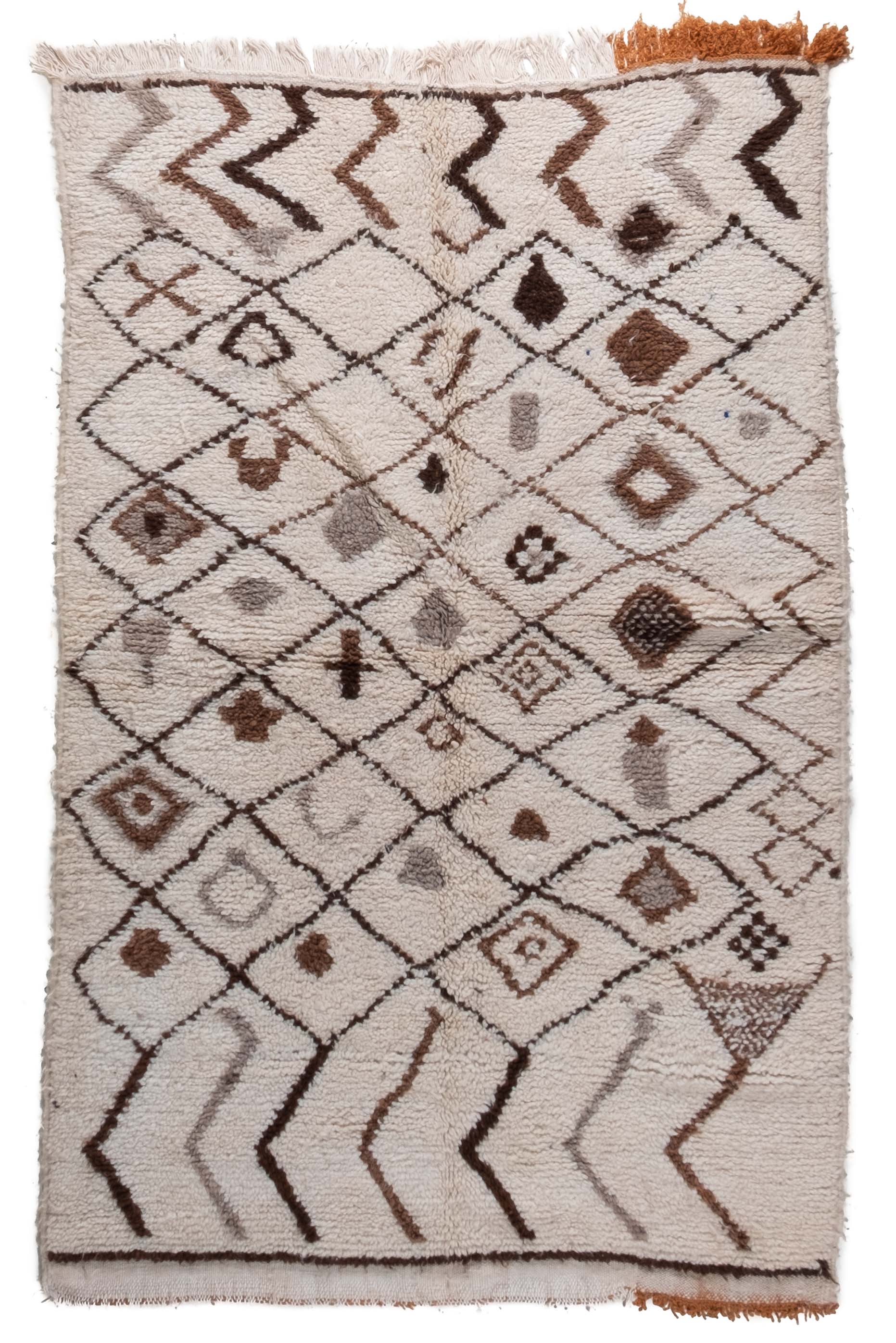 Azilal Moroccan Rug - 3'11'' x 6'3" - AZ125