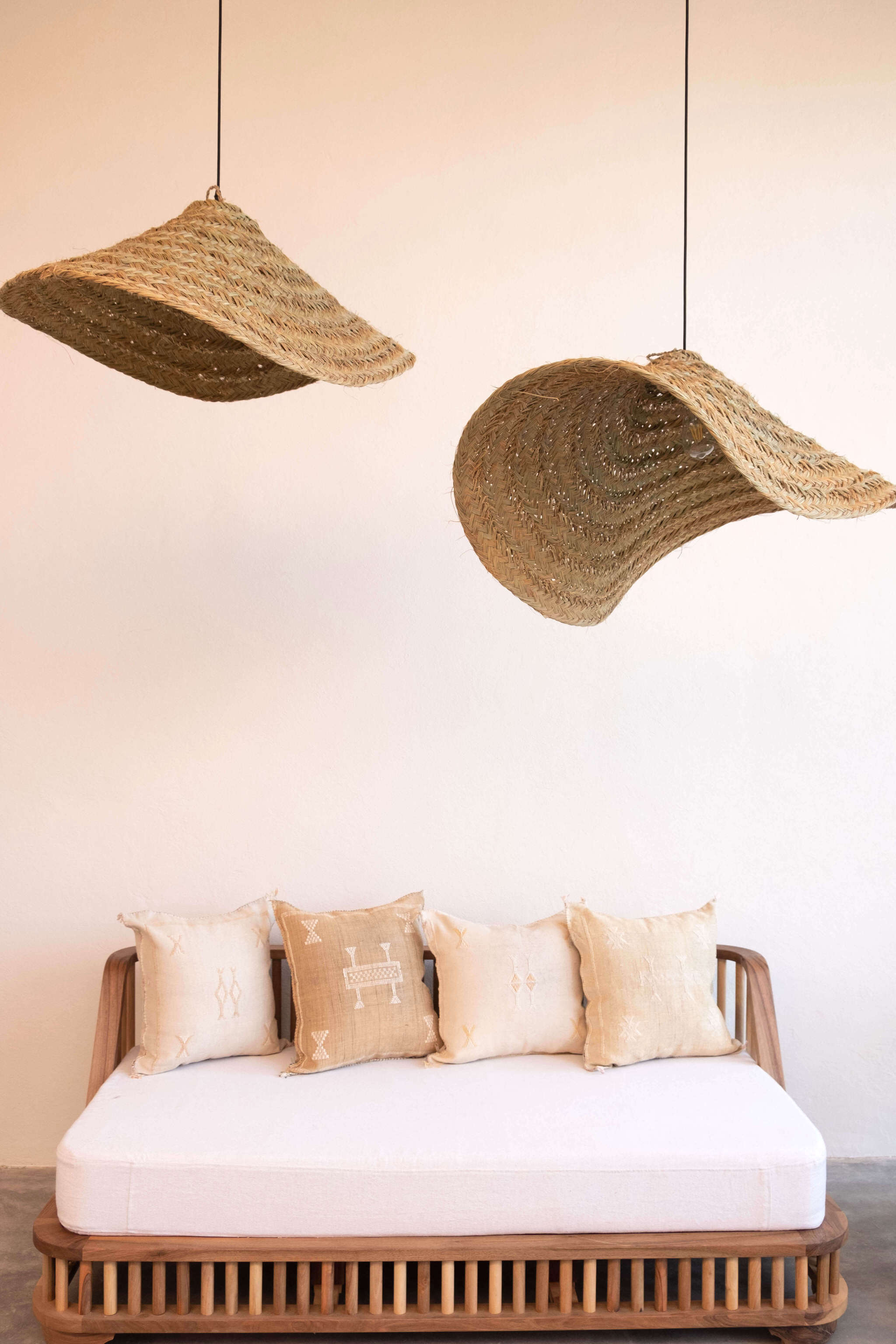 Agafay Wicker Light Fixture